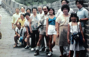 Wong Family at the Great Wall of China. 