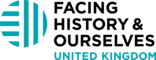 Facing History & Ourselves United Kingdom logo in teal and black.
