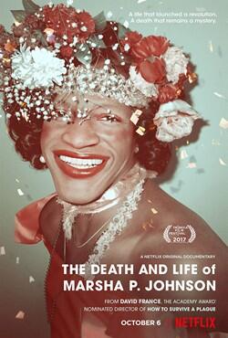 The Death and Life of Marsha P. Johnson graphic.
