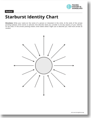 Preview image of the Starburst Identity Chart template. 